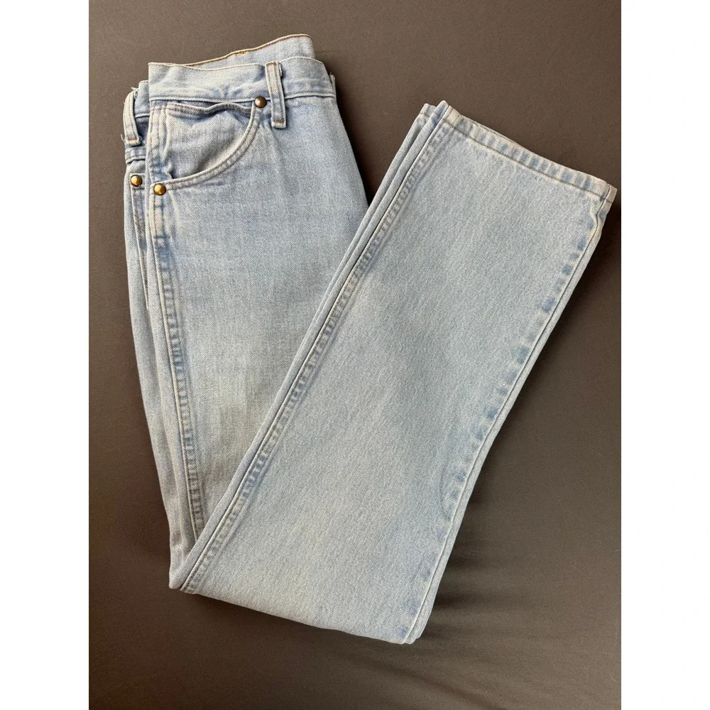 Wrangler 936GBH Women's Fit 30x32 Light Wash Western Jean EUC Stagecoach Fest